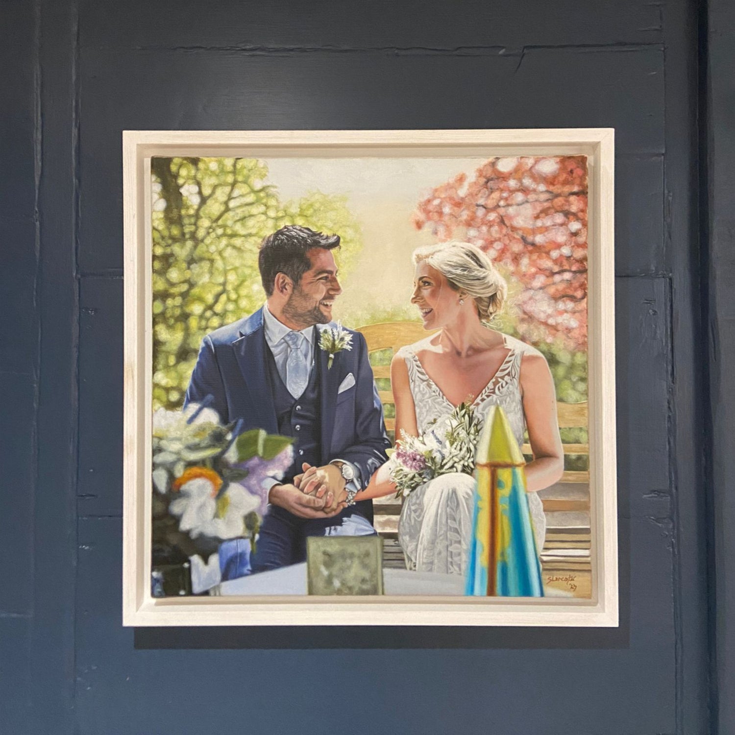 Wedding painting commission by Sally Lancaster